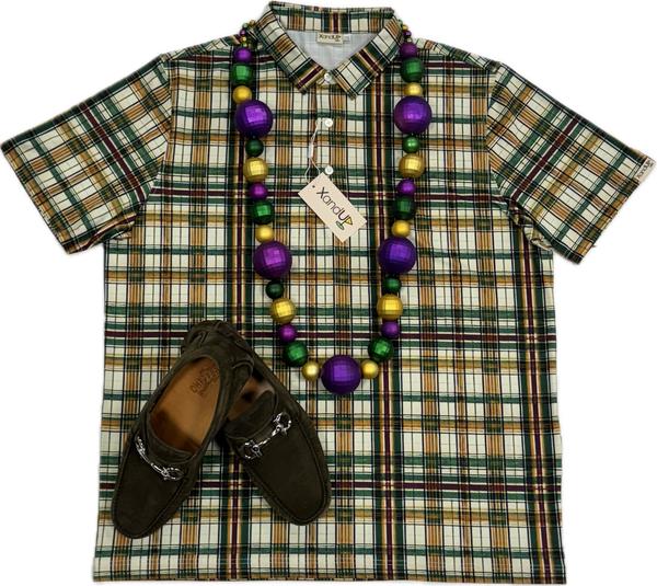 Mardi Gras Throwback Polo
